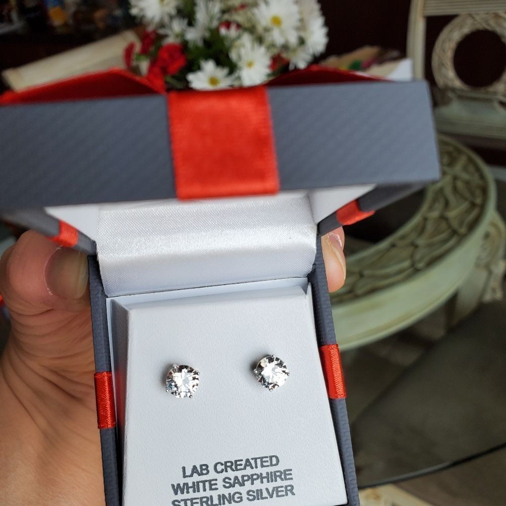 Sterling Silver Earrings - Picture 2 of 4